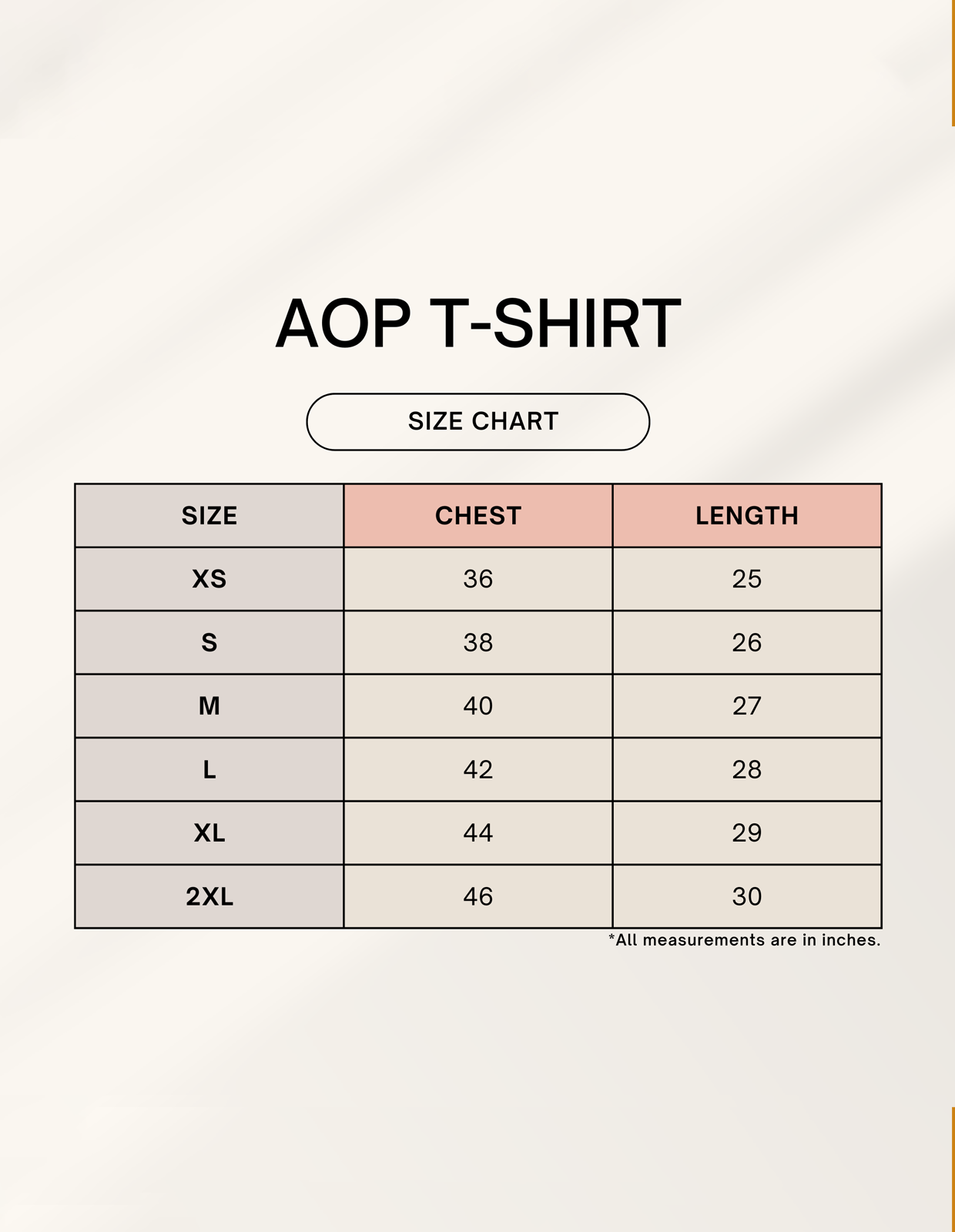Color_Size Chart