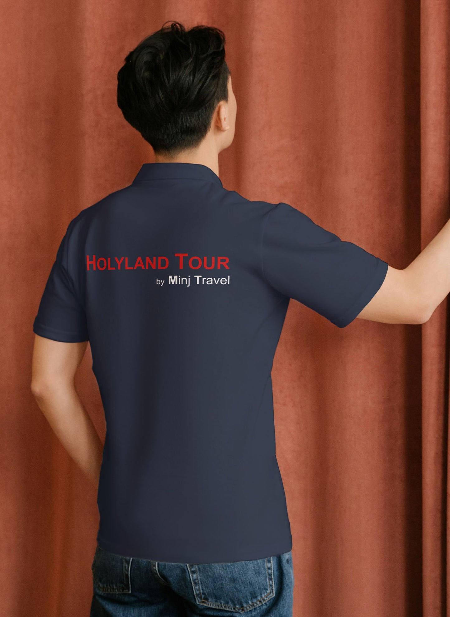 MINJ TRAVEL_Red_Men's Polo