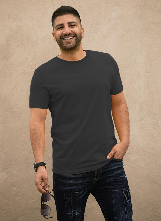 Dark Plain-Unisex Classic Crew T-Shirt